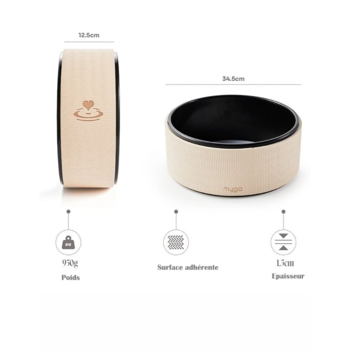 Roue de yoga - Beige
