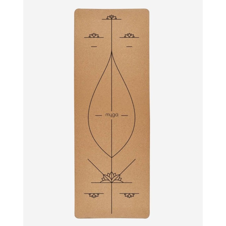 Tapis de yoga en liège alignement XL