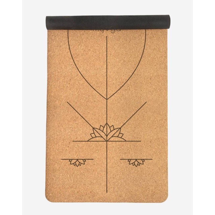 Tapis de yoga en liège alignement XL