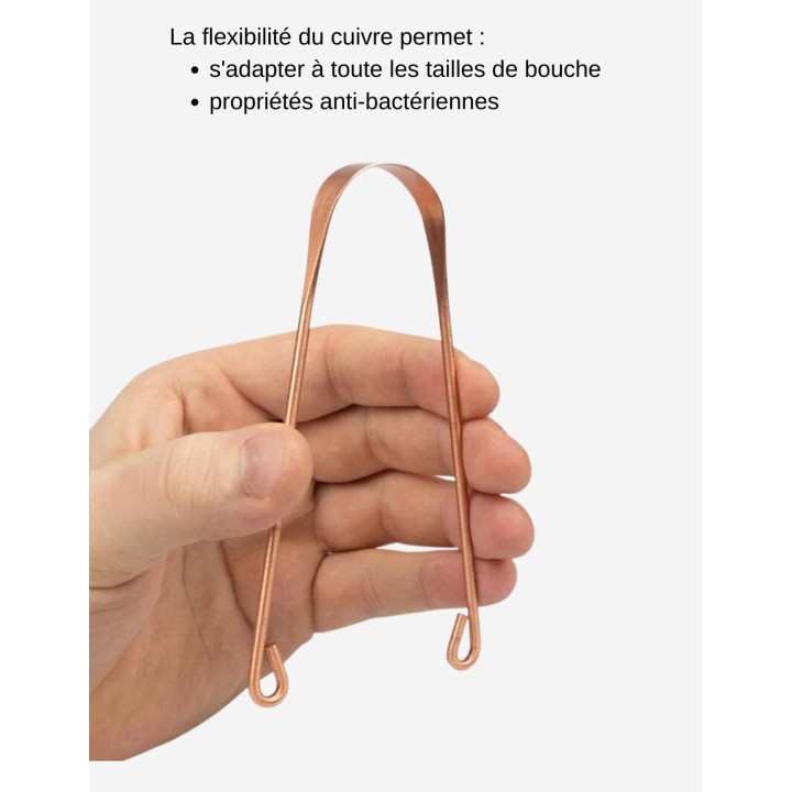 Gratte-Langue en cuivre