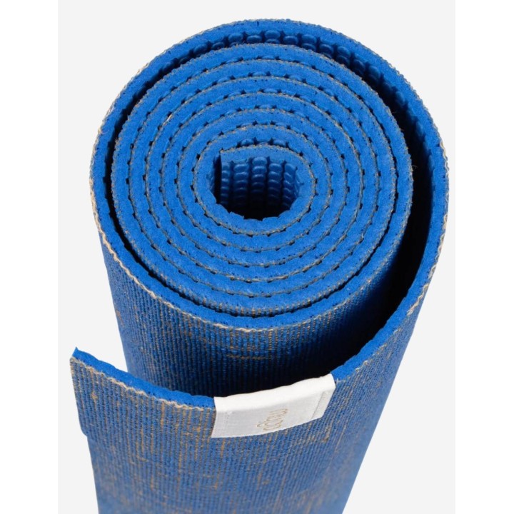 Tapis de yoga - en jute - Bleu