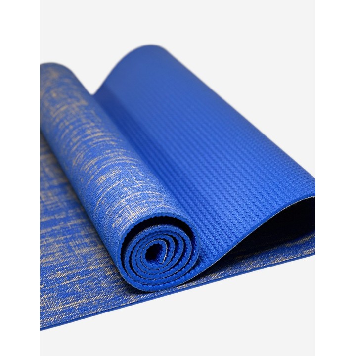 Tapis de yoga - en jute - Bleu