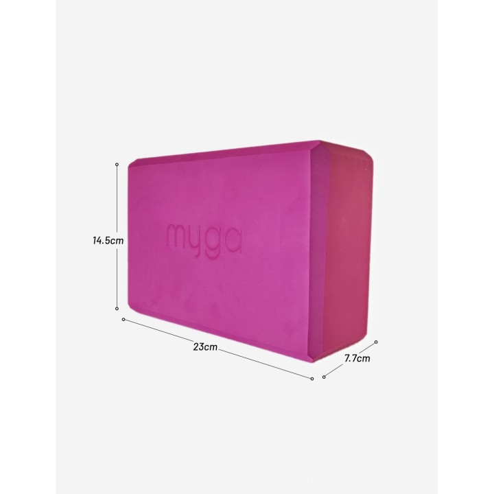 Brique de yoga en mousse - Fushia