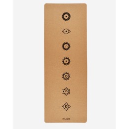 Tapis de yoga en liège XL- Chakra