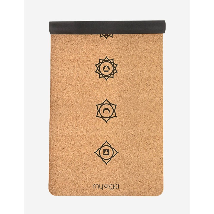 Tapis de yoga en liège XL- Chakra