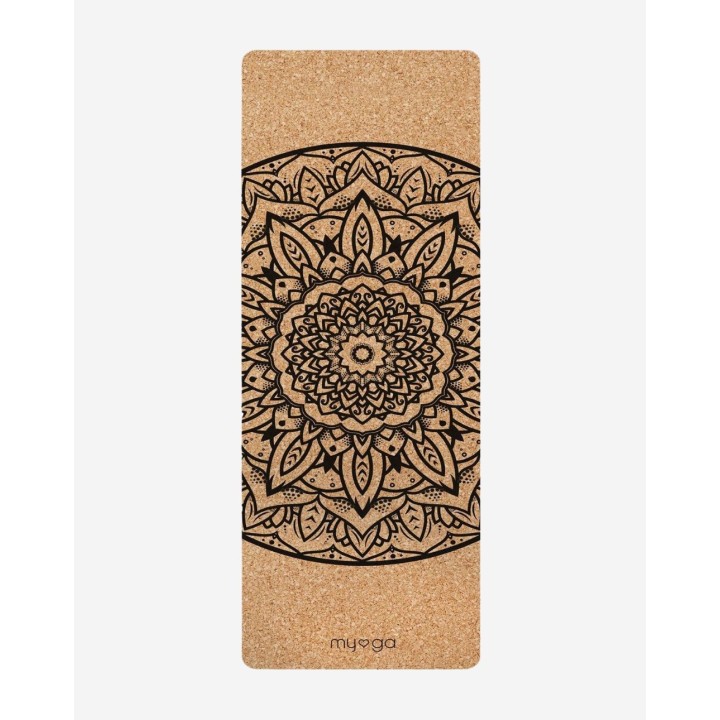 Tapis de yoga en liège XL- Mandala