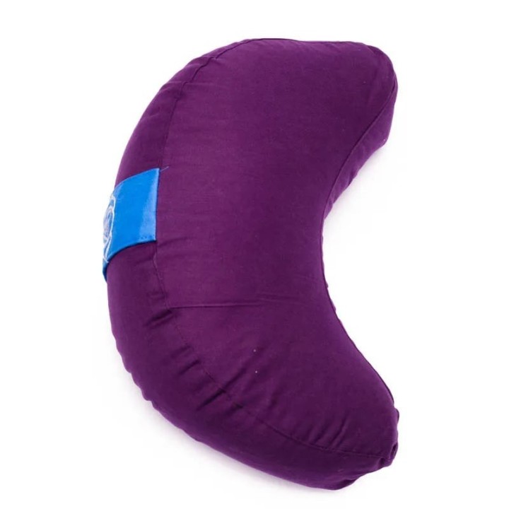 Coussin de yoga demi-lune avec chakra - Méditation confort