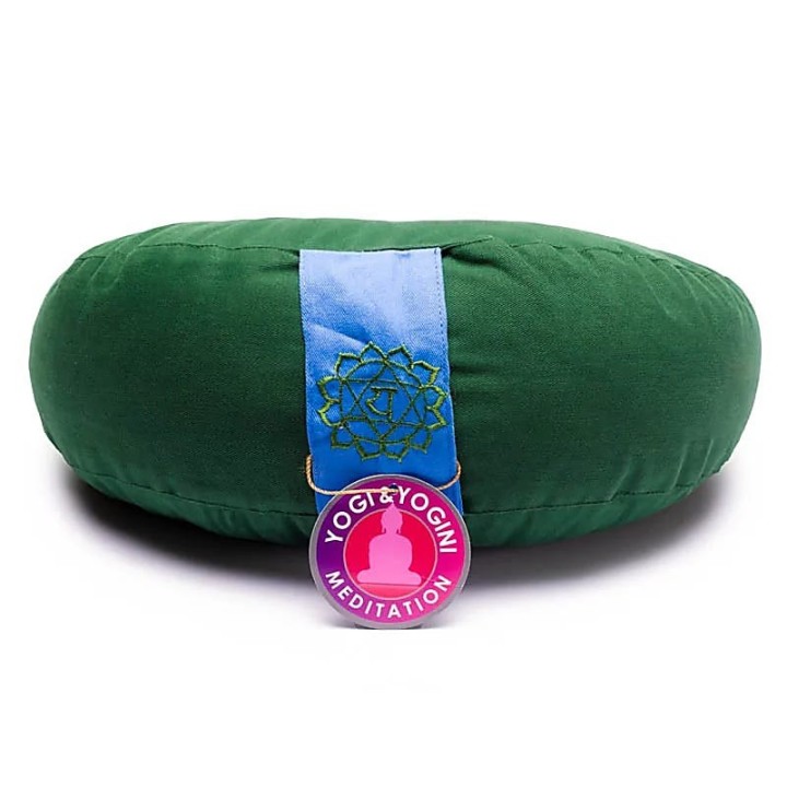 Coussin de yoga demi-lune avec chakra - Méditation confort