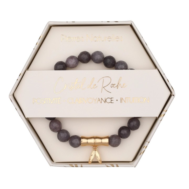 Bracelet pierres naturelles - Quartz Rose  Améthyste ou Agate