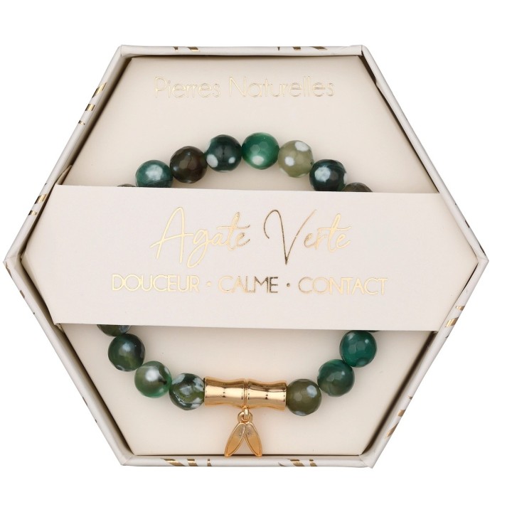 Bracelet pierres naturelles - Quartz Rose  Améthyste ou Agate