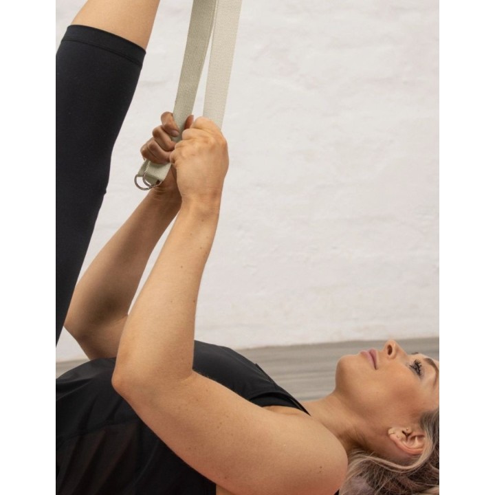 Sangle de yoga en coton - Pour le yoga - Noir