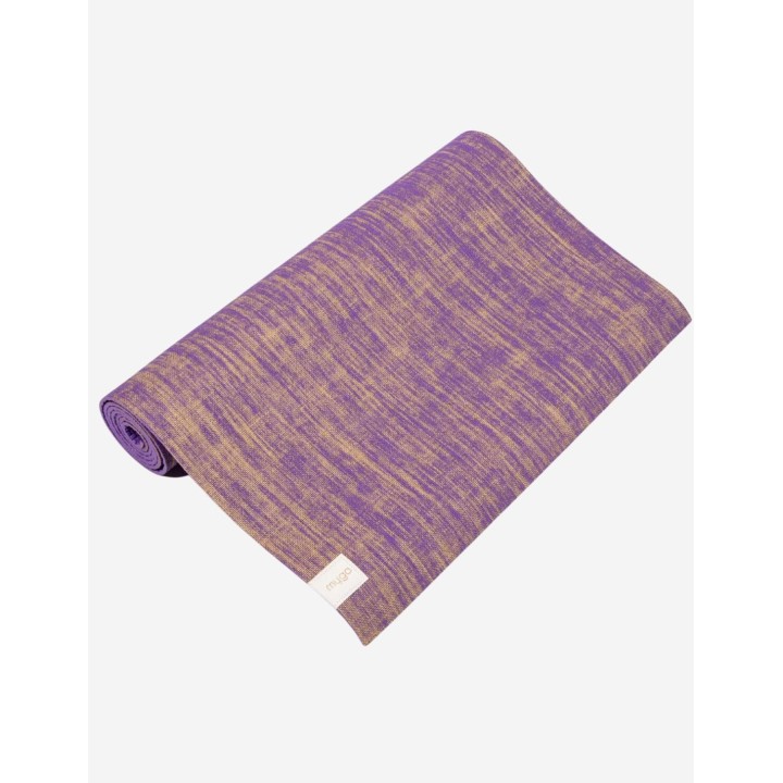 Tapis de yoga - en jute - Violet