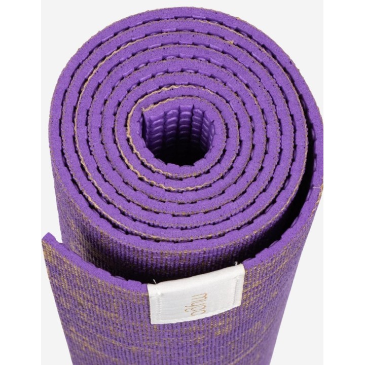 Tapis de yoga - en jute - Violet