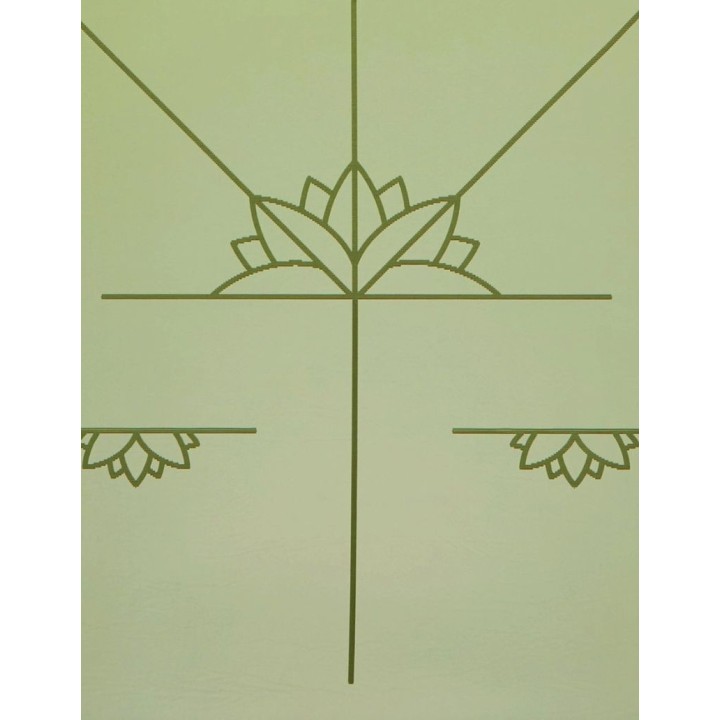 Tapis de yoga - extra large - en caoutchouc naturel - vert