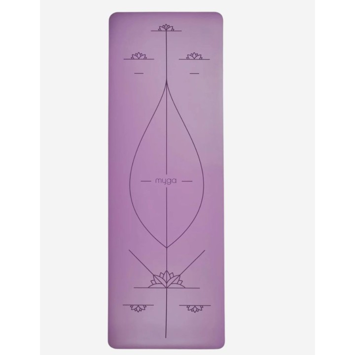 Tapis de yoga - extra large - en caoutchouc naturel - vert