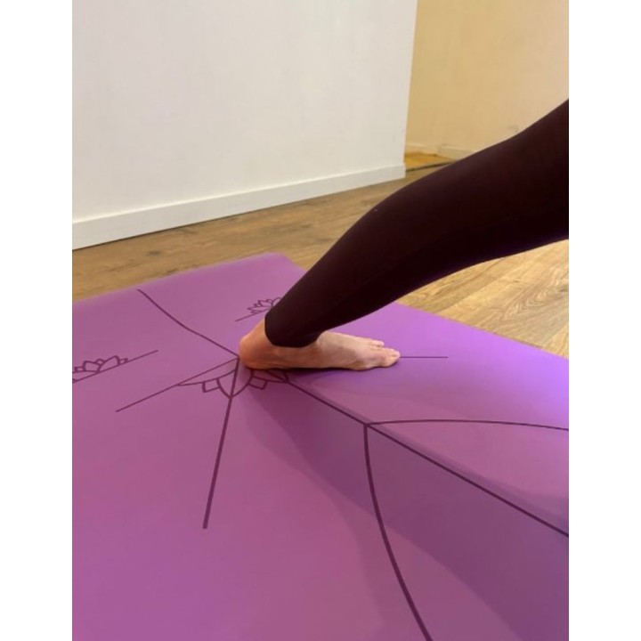 Tapis de yoga - extra large - en caoutchouc naturel - vert