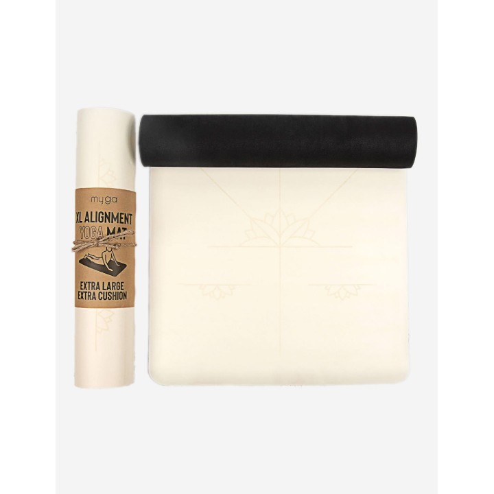 Tapis de yoga - extra large - en caoutchouc naturel - vert
