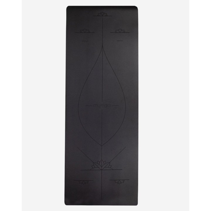 Tapis de yoga - extra large - en caoutchouc naturel - vert