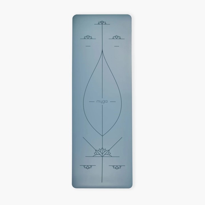 Tapis de yoga - extra large - en caoutchouc naturel - vert