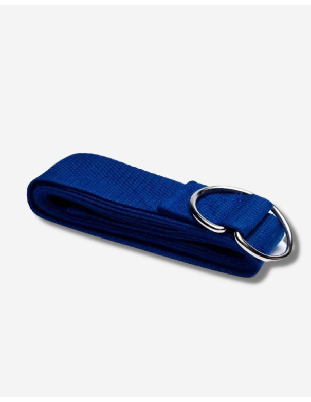 Sangle de yoga en coton - Bleu