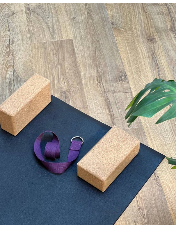 sangle de yoga violet