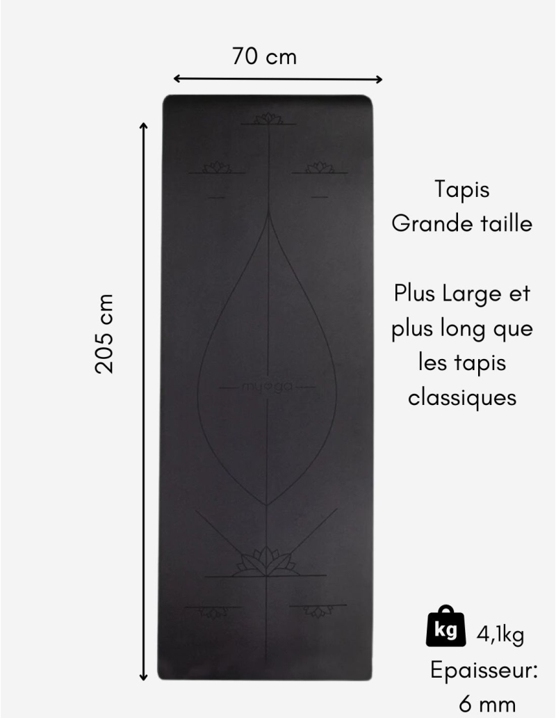 Tapis De Yoga Manduka Omala Align Pro - 5 Mm D'Épaisseur - Marqueurs D'Alignement - Antidérapant