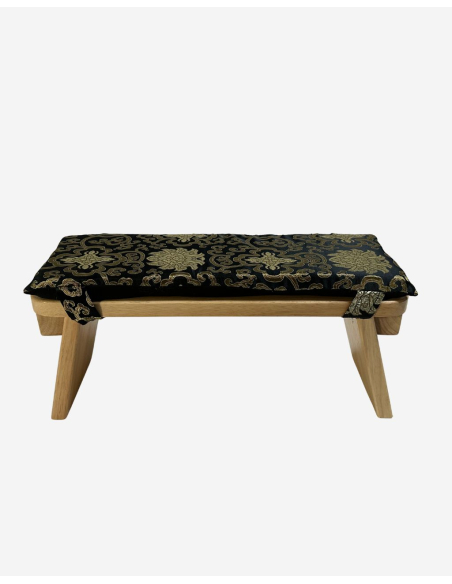 Banc de méditation - Noir et doré