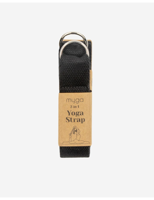 Sangle de yoga  - Noir - Myga