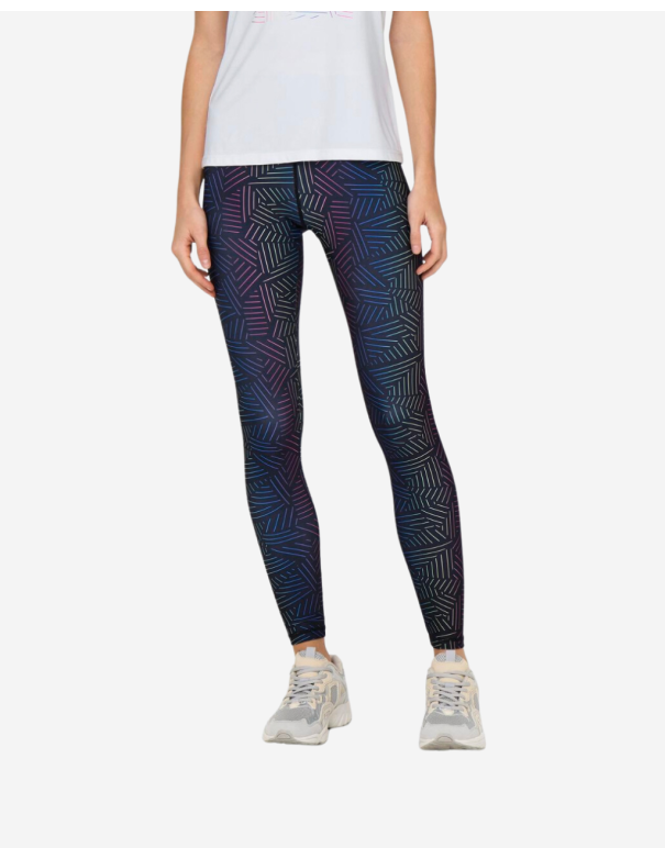 Legging de yoga - Bleu et multicolore - Only