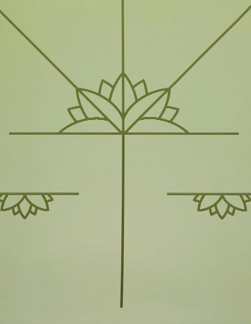 Tapis de yoga - alignement - extra large