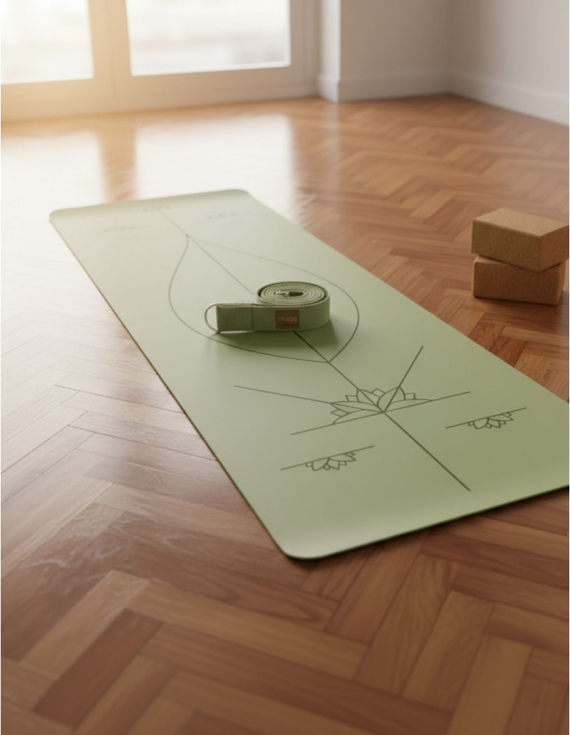 Tapis de yoga - alignement - extra large