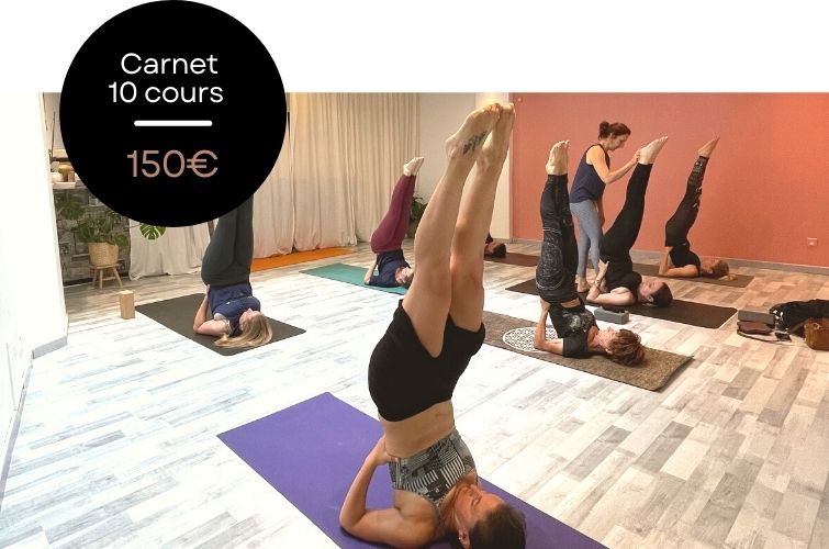 Carnet de dix cours de yoga